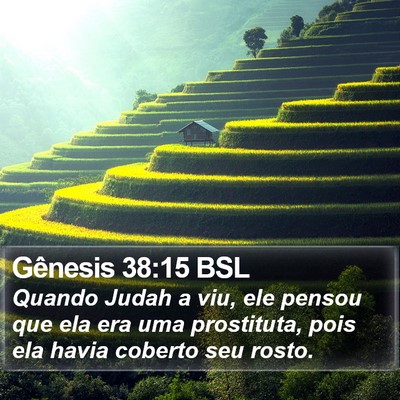 Gênesis 38:15 BSL Bible Verse Image