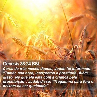Gênesis 38:24 BSL Bible Verse Image