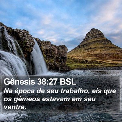 Gênesis 38:27 BSL Bible Verse Image
