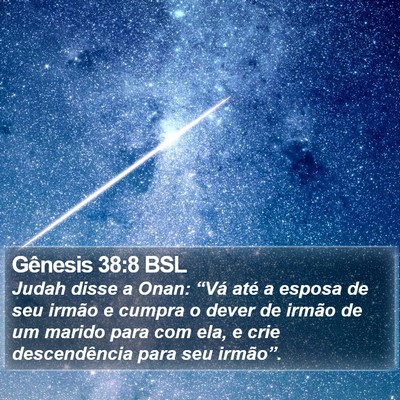 Gênesis 38:8 BSL Bible Verse Image
