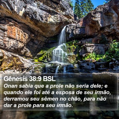 Gênesis 38:9 BSL Bible Verse Image