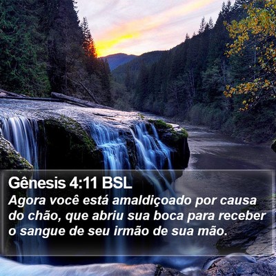 Gênesis 4:11 BSL Bible Verse Image