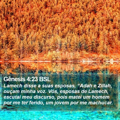 Gênesis 4:23 BSL Bible Verse Image