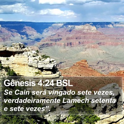 Gênesis 4:24 BSL Bible Verse Image