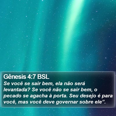 Gênesis 4:7 BSL Bible Verse Image