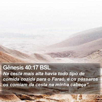 Gênesis 40:17 BSL Bible Verse Image