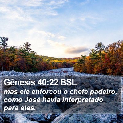Gênesis 40:22 BSL Bible Verse Image