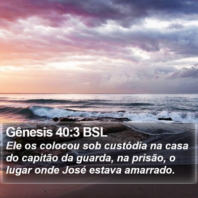 Gênesis 40:3 BSL Bible Verse Image