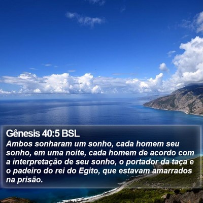 Gênesis 40:5 BSL Bible Verse Image