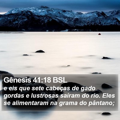 Gênesis 41:18 BSL Bible Verse Image