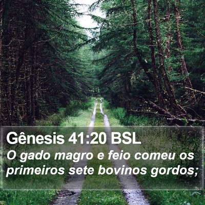 Gênesis 41:20 BSL Bible Verse Image