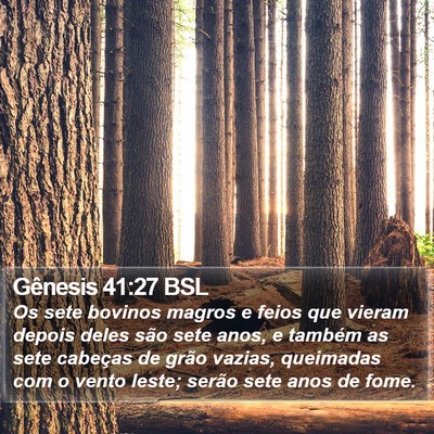 Gênesis 41:27 BSL Bible Verse Image