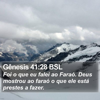 Gênesis 41:28 BSL Bible Verse Image