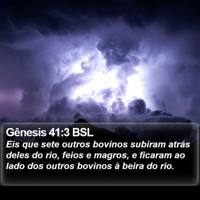 Gênesis 41:3 BSL Bible Verse Image
