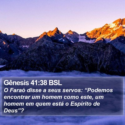 Gênesis 41:38 BSL Bible Verse Image