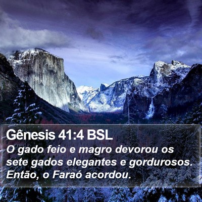 Gênesis 41:4 BSL Bible Verse Image