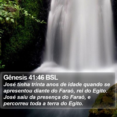Gênesis 41:46 BSL Bible Verse Image