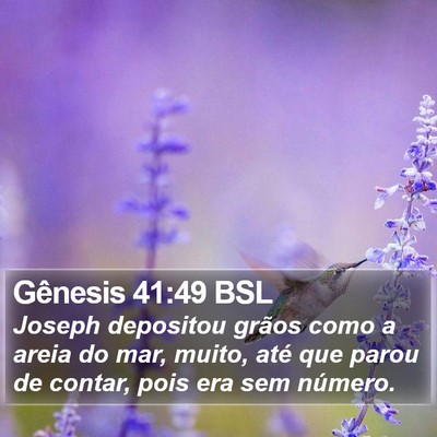 Gênesis 41:49 BSL Bible Verse Image