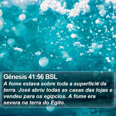Gênesis 41:56 BSL Bible Verse Image