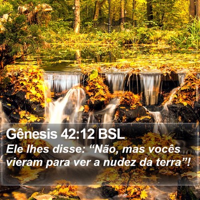 Gênesis 42:12 BSL Bible Verse Image
