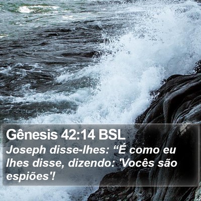 Gênesis 42:14 BSL Bible Verse Image