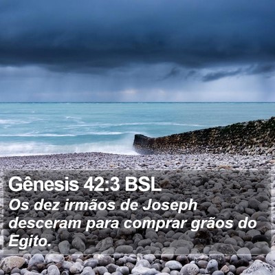 Gênesis 42:3 BSL Bible Verse Image