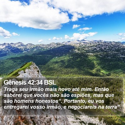 Gênesis 42:34 BSL Bible Verse Image