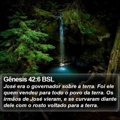 Gênesis 42:6 BSL Bible Verse Image