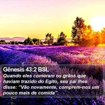Gênesis 43:2 BSL Bible Verse Image