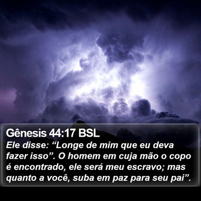 Gênesis 44:17 BSL Bible Verse Image