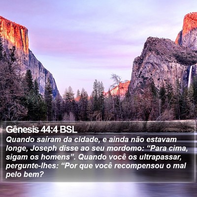 Gênesis 44:4 BSL Bible Verse Image