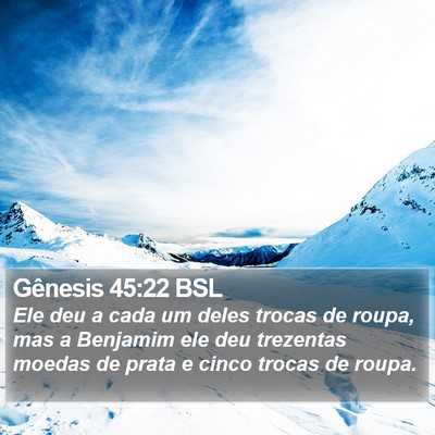 Gênesis 45:22 BSL Bible Verse Image