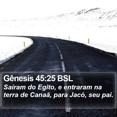 Gênesis 45:25 BSL Bible Verse Image