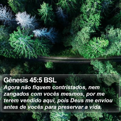 Gênesis 45:5 BSL Bible Verse Image