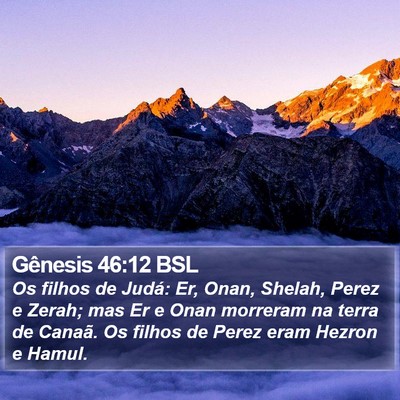Gênesis 46:12 BSL Bible Verse Image