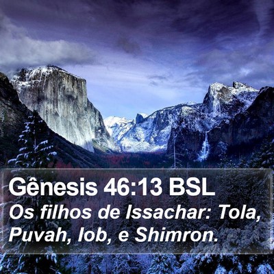 Gênesis 46:13 BSL Bible Verse Image