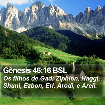 Gênesis 46:16 BSL Bible Verse Image