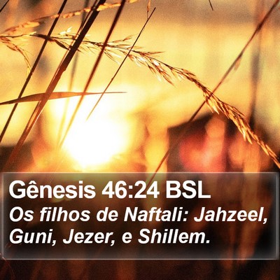 Gênesis 46:24 BSL Bible Verse Image