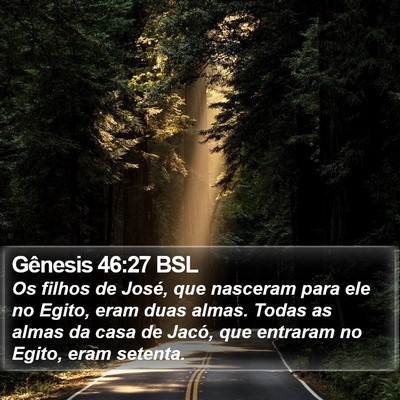 Gênesis 46:27 BSL Bible Verse Image