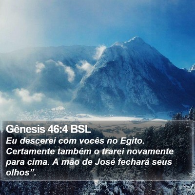 Gênesis 46:4 BSL Bible Verse Image