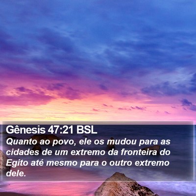 Gênesis 47:21 BSL Bible Verse Image