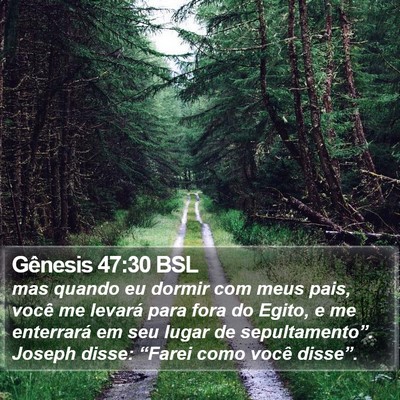 Gênesis 47:30 BSL Bible Verse Image