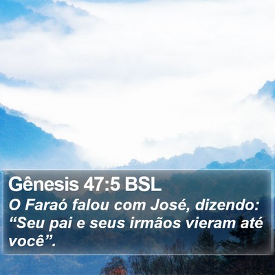 Gênesis 47:5 BSL Bible Verse Image