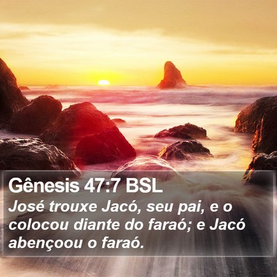 Gênesis 47:7 BSL Bible Verse Image