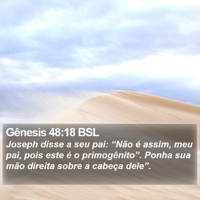 Gênesis 48:18 BSL Bible Verse Image