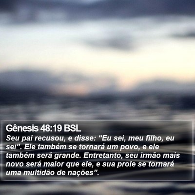 Gênesis 48:19 BSL Bible Verse Image
