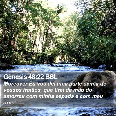 Gênesis 48:22 BSL Bible Verse Image