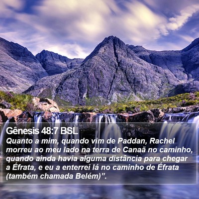 Gênesis 48:7 BSL Bible Verse Image