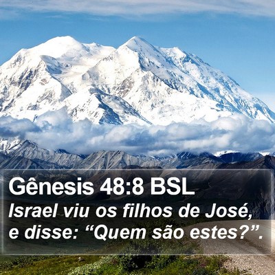 Gênesis 48:8 BSL Bible Verse Image