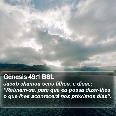 Gênesis 49:1 BSL Bible Verse Image